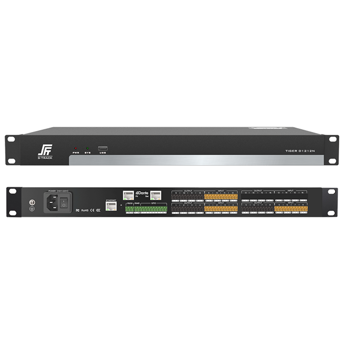 Dantes 12 in 12 Out Network Audio Processor