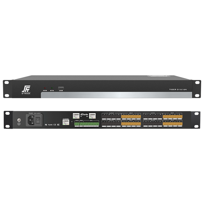 Dantes 16 in 16 Out Network Audio Processor