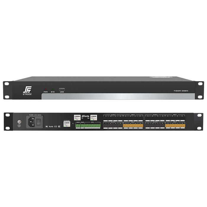 Dantes 8 in 8 Out Network Audio Processor